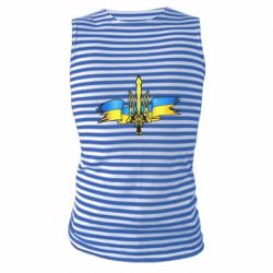 Майка-тельняшка Украина трезубец - PrintSalon