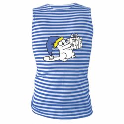 Майка-тельняшка Украинский кот саймона с подарком - PrintSalon