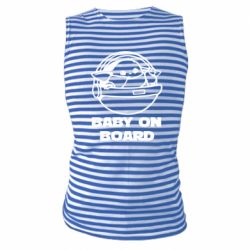 Майка-тельняшка Вaby on board - PrintSalon