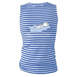 Майка-тельняшка Вапще не хочу уезжать из крыма из алушты - PrintSalon