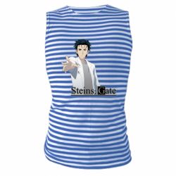 Майка-тільняшка Брама Штейна: Рінтаро Окабе - PrintSalon