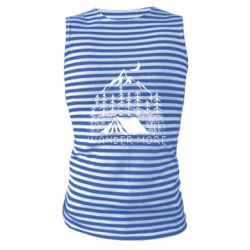 Майка-тельняшка Wander more - PrintSalon