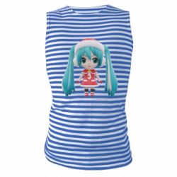Майка-тельняшка Winter Hatsune Miku - PrintSalon