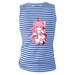 Майка-тельняшка Yae Miko portrait - PrintSalon