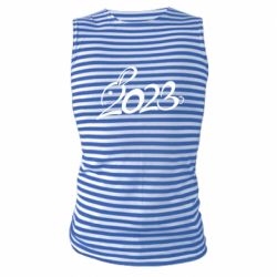 Майка-тельняшка Заяц 2023 - PrintSalon