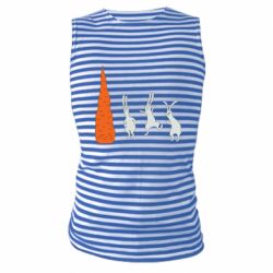 Майка-тельняшка Зайцы возле морковки