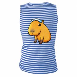 Майка-тельняшка Capybara Art - PrintSalon
