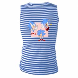 Майка-тельняшка Funny Sonic - PrintSalon