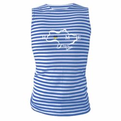 Майка-тельняшка Home. Map of Ukraine - PrintSalon