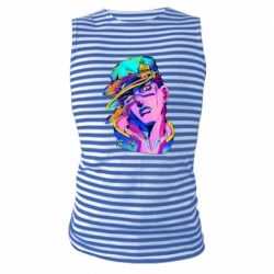 Майка-тельняшка Jotaro Disc - PrintSalon