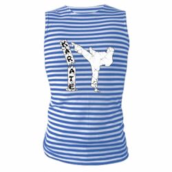 Майка-тельняшка Каратэ удар - PrintSalon