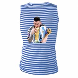 Майка-тільняшка Мессі цілує кубок
