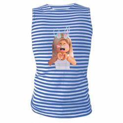 Майка-тельняшка Roblox girl - PrintSalon