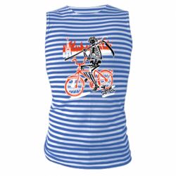 Майка-тельняшка Смерть с косой в винке! Горящий кремль