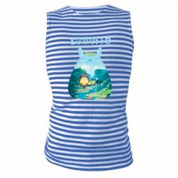 Майка-тельняшка Тоторо на рыбалке - PrintSalon