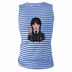 Майка-тельняшка Wednesday and It - PrintSalon