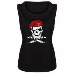 Женская майка Череп ДШВ - PrintSalon