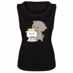 Женская майка Чиби котики - PrintSalon