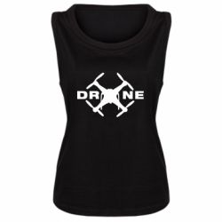 Женская майка Drone - PrintSalon