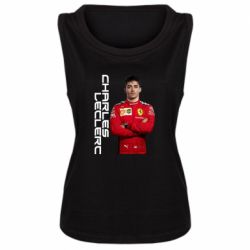 Женская майка F1 Charles Leclerc - PrintSalon