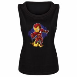 Женская майка Flying Iron man - PrintSalon