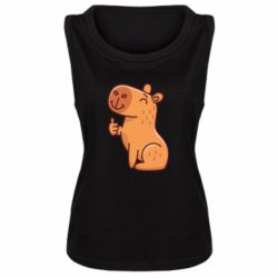 Женская майка Капибара лайк - PrintSalon