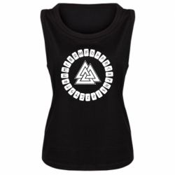 Женская майка Scandinavian Runes And Walknut - PrintSalon