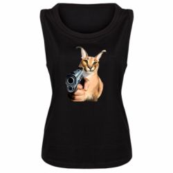 Женская майка Шлепа с пистолетом - PrintSalon