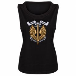 Женская майка Верный всегда! морская пехота Украины - PrintSalon