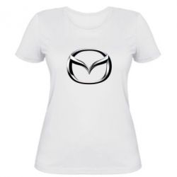 Женская футболка Mazda 3D Logo - PrintSalon