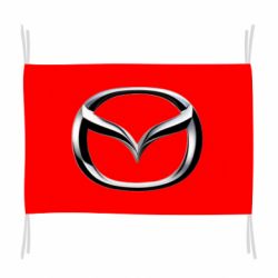 Флаг Mazda 3D Logo - PrintSalon