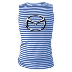 Майка-тельняшка Mazda 3D Logo - PrintSalon