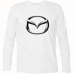Футболка с длинным рукавом Mazda 3D Logo - PrintSalon