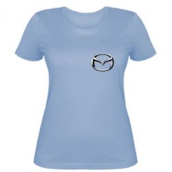Женская футболка Mazda 3D Small Logo - PrintSalon