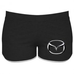 Женские шорты Mazda 3D Small Logo - PrintSalon