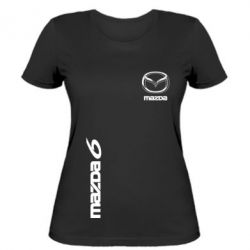 Женская футболка Mazda 6 vert - PrintSalon