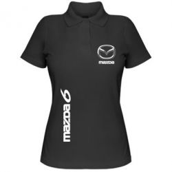 Женское поло Mazda 6 vert - PrintSalon