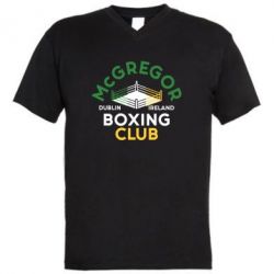 Мужская футболка  с V-образным вырезом McGregor Boxing Club - PrintSalon