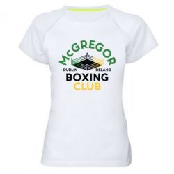 Женская футболка для спорта McGregor Boxing Club - PrintSalon