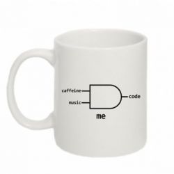 Чашка 320ml Me - caffeine, musik