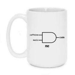Чашка 420ml Me - caffeine, musik - PrintSalon