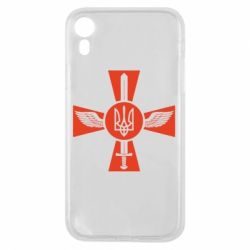 Чехол для iPhone XR Меч, крила та герб
