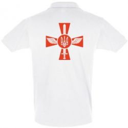 Мужское поло Меч, крила та герб - PrintSalon