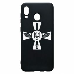 Чохол для Samsung A20 Меч, крила та герб - PrintSalon