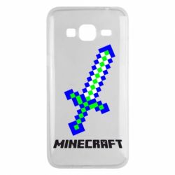 Чехол для Samsung J3 2016 Меч Minecraft - PrintSalon