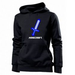 Женское худи Меч Minecraft - PrintSalon
