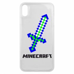 Чехол для iPhone Xs Max Меч Minecraft - PrintSalon