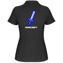 Женское поло Меч Minecraft - PrintSalon