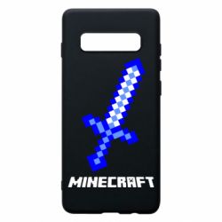 Чехол для Samsung S10+ Меч Minecraft - PrintSalon