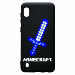 Чехол для Samsung A10 Меч Minecraft - PrintSalon